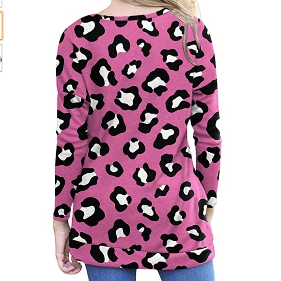 Long Sleeve Tunic Top w/Button Detail Sz S - Picture 2 of 2